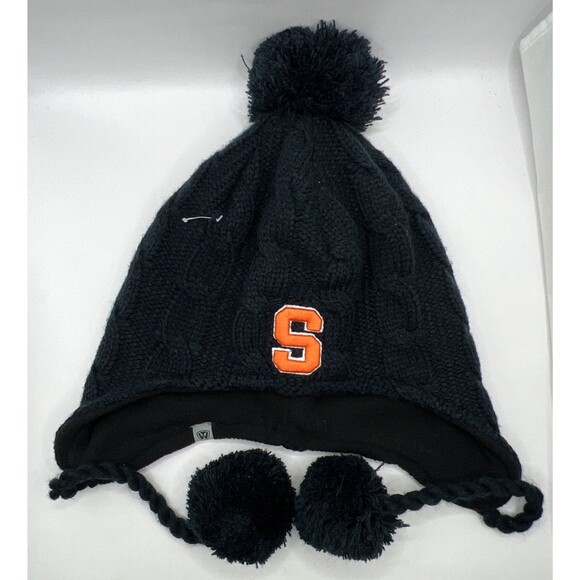 Syracuse Orange NCAA Knit Winter Beanie Hat Cap Pom Knit Top Of The World - Picture 1 of 5